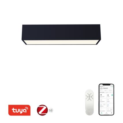 Immax NEO 07074-60 - LED Prigušiva plafonjera CANTO LED/34W/230V crno Tuya + Daljinski upravljač