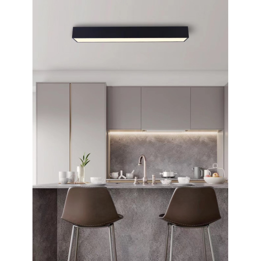Immax NEO 07074-90 - LED Prigušiva plafonjera CANTO LED/50W/230V crno Tuya + Daljinski upravljač