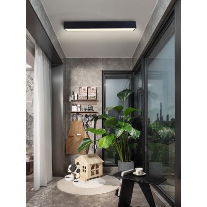 Immax NEO 07074-90 - LED Prigušiva plafonjera CANTO LED/50W/230V crno Tuya + Daljinski upravljač