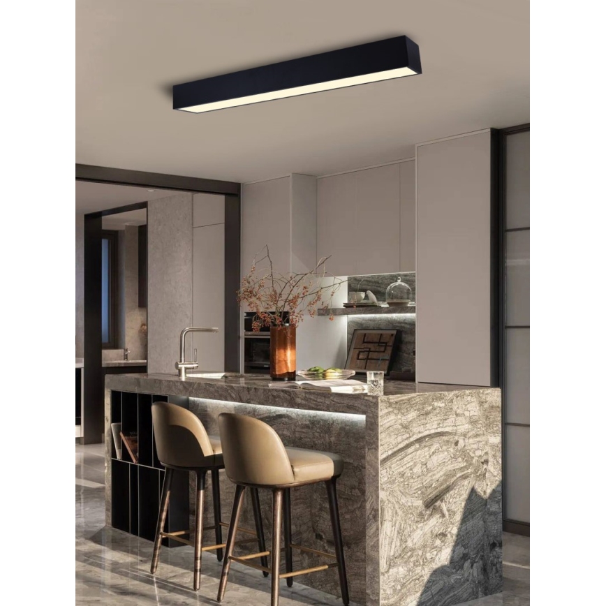 Immax NEO 07074-90 - LED Prigušiva plafonjera CANTO LED/50W/230V crno Tuya + Daljinski upravljač