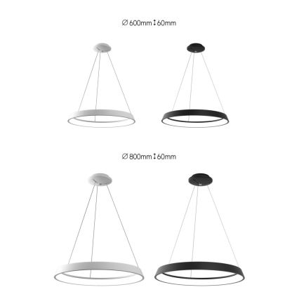 Immax NEO 07080L-80 - LED prigušiva luster na sajli LIMITADO LED/48W/230V 80 cm Tuya + daljinski upravljač