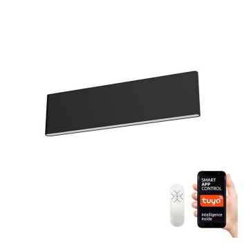 Immax NEO 07086L - LED prigušiva zidna svetiljka LISTON LED/8W/230V crna Tuya + daljinski upravljač