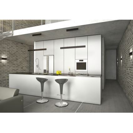 Immax NEO 07086L - LED prigušiva zidna svetiljka LISTON LED/8W/230V crna Tuya + daljinski upravljač