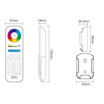 Immax NEO 07087-3 - Univerzalni Daljinski upravljač RGB+CCT MiBOXER Tuya