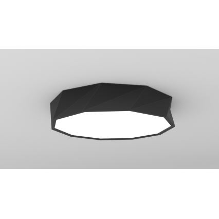 Immax NEO 07130-B60 - LED SMART prigušiva plafonska lampa DIAMANTE crna LED/43W/230V + daljinski upravljač 60cm Tuya ZigBee