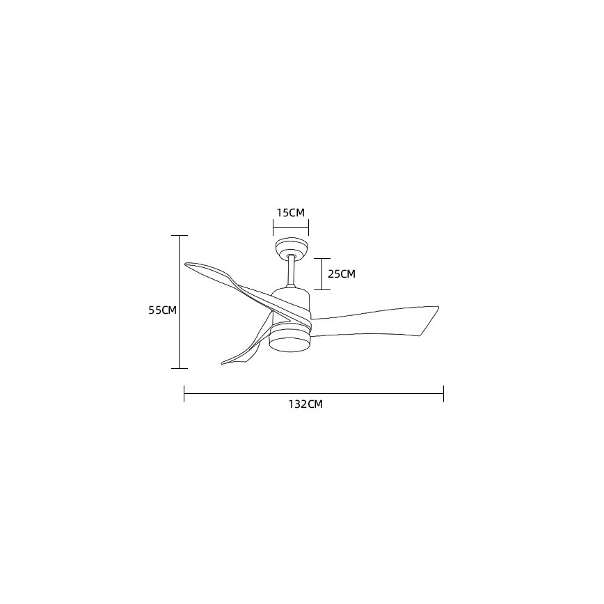 Immax NEO 07136-B - LED Prigušivi plafonski ventilator SOFISTICADO LED/18W/230V hrast Wi-Fi Tuya + Daljinski upravljač
