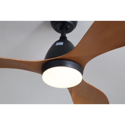 Immax NEO 07141-B - LED plafonski ventilator NEO LITE FRESCO LED/18W/230V Tuya Wi-Fi crna/braon+ daljinski upravljač