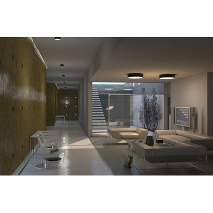 Immax NEO 07143-GR15BD - SET 2x prigušiva LED stropna svetiljka RONDATE LED/12W/230V Tuya siva + daljinski upravljač