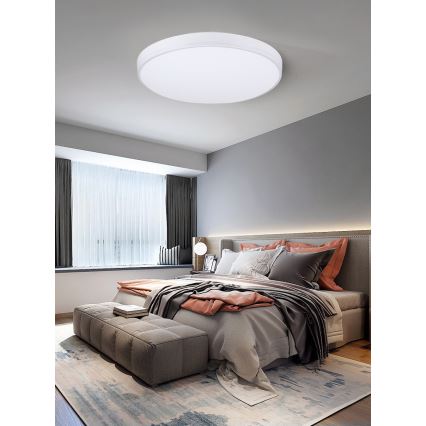 Immax NEO 07149-W51 - LED prigušiva plafonska lampa NEO LITE AREAS LED/48W/230V Tuya Wi-Fi bela + daljinsko upravljanje