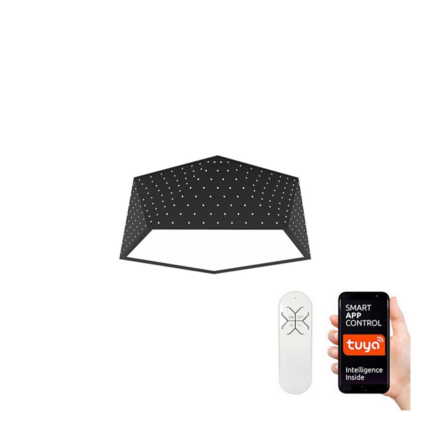 Immax NEO 07151-B40 - LED prigušiva plafonska svetiljka BRILIANT LED/20W/230V Wi-Fi Tuya crna + daljinski upravljač