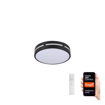Immax NEO 07152-B30 - LED prigušiva plafonska svetiljka NEO LITE PERFECTO LED/24W/230V Wi-Fi Tuya crna + daljinski upravljač