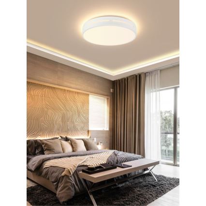 Immax NEO 07153-W30 - LED prigušiva stropna svetiljka NEO LITE PERFECTO LED/24W/230V Wi-Fi Tuya bela + daljinsko upravljanje