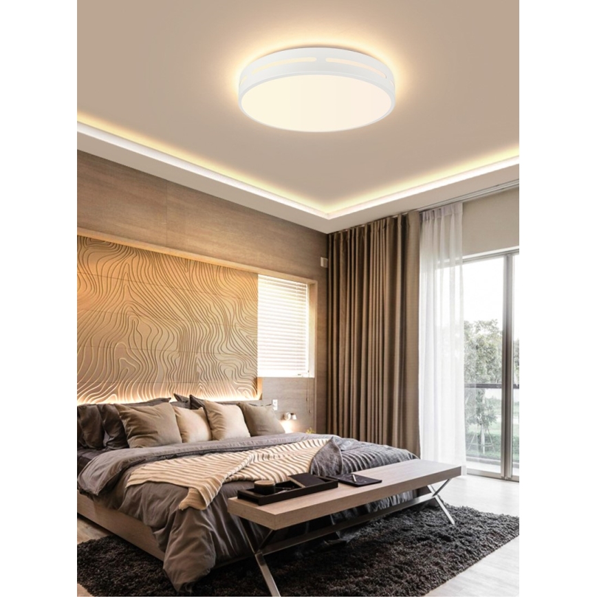Immax NEO 07153-W40 - LED prigušiva plafonska lampa NEO LITE PERFECTO LED/24W/230V Wi-Fi Tuya bela + daljinski upravljač