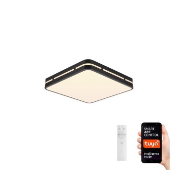 Immax NEO 07154-B30 - LED Prigušiva plafonjera NEO LITE PERFECTO LED/24W/230V Wi-Fi Tuya crno + Daljinski upravljač