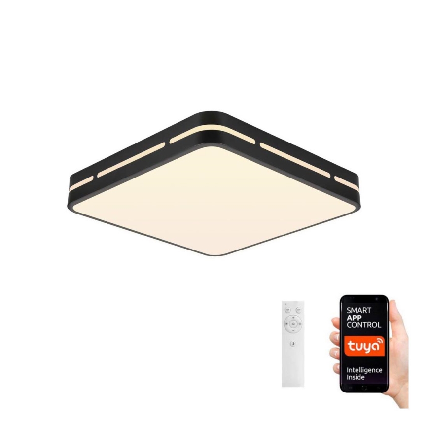 Immax NEO 07154-B42 - LED prigušiva stropna svetiljka NEO LITE PERFECTO LED/48W/230V Wi-Fi Tuya crna + daljinski upravljač
