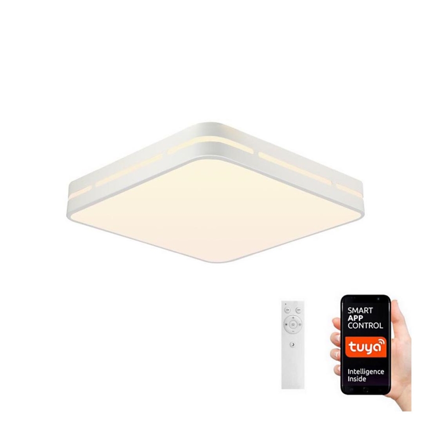 Immax NEO 07155-W42 - LED prigušiva plafonska svetiljka NEO LITE PERFECTO LED/48W/230V Wi-Fi Tuya bela + daljinski upravljač