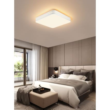 Immax NEO 07155-W42 - LED prigušiva plafonska svetiljka NEO LITE PERFECTO LED/48W/230V Wi-Fi Tuya bela + daljinski upravljač