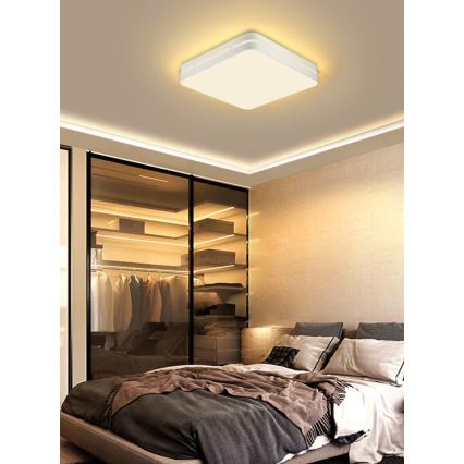 Immax NEO 07155-W42 - LED prigušiva plafonska svetiljka NEO LITE PERFECTO LED/48W/230V Wi-Fi Tuya bela + daljinski upravljač