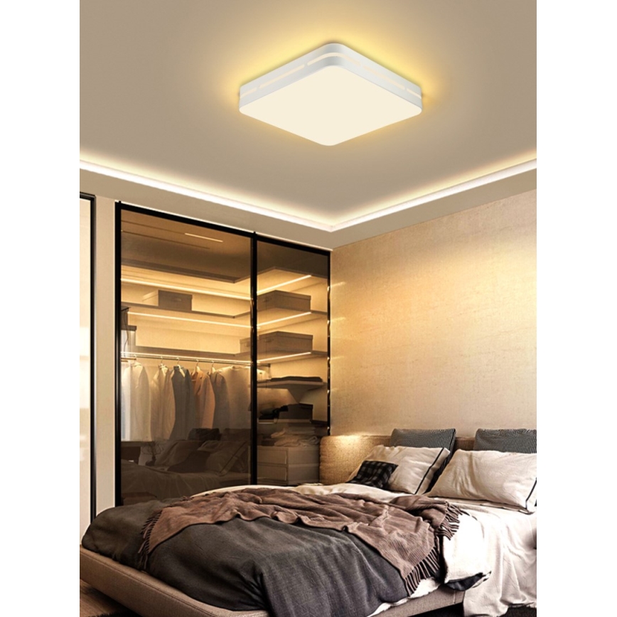 Immax NEO 07155-W42 - LED prigušiva plafonska svetiljka NEO LITE PERFECTO LED/48W/230V Wi-Fi Tuya bela + daljinski upravljač