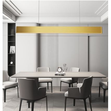 Immax NEO 07157-G120X - LED RGB+CCTW prigušiva luster na sajli MILANO LED/40W/230V Tuya zlatna