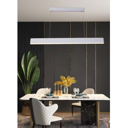 Immax NEO 07157-W120X - LED RGB+CCT prigušiva luster na sajli MILANO LED/40W/230V Tuya bela
