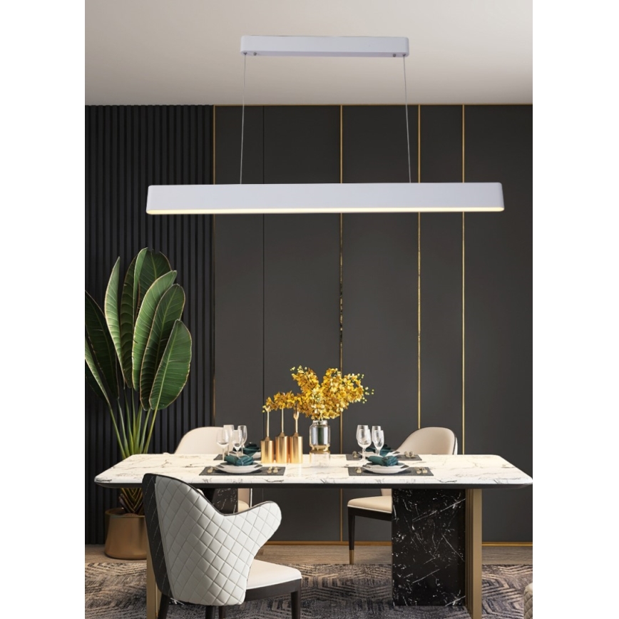 Immax NEO 07157-W120X - LED RGB+CCT prigušiva luster na sajli MILANO LED/40W/230V Tuya bela