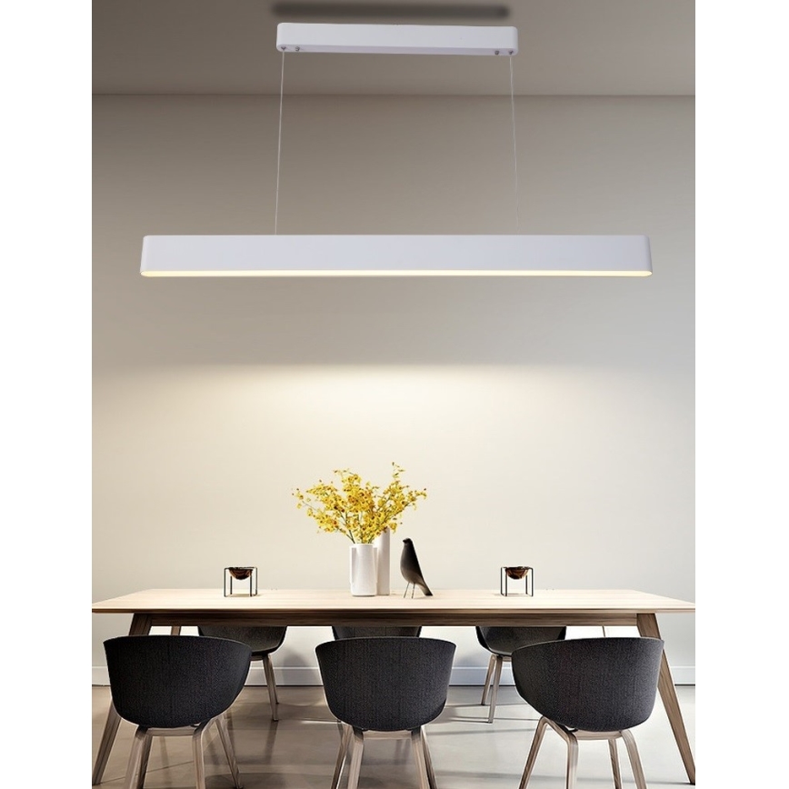 Immax NEO 07157-W120X - LED RGB+CCT prigušiva luster na sajli MILANO LED/40W/230V Tuya bela