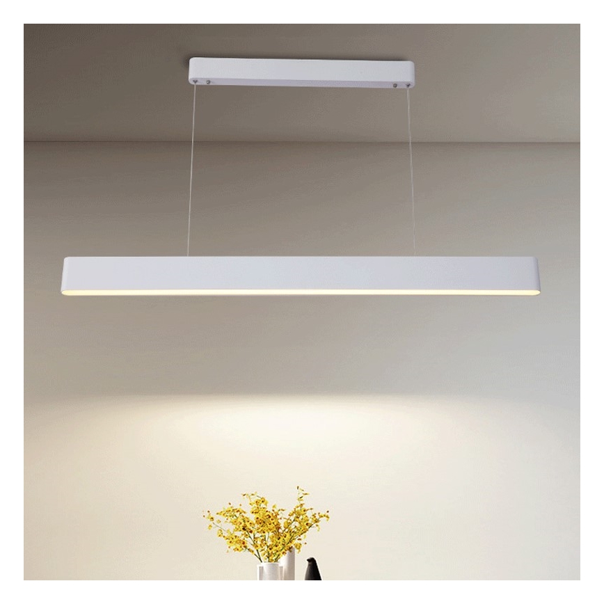 Immax NEO 07157-W120X - LED RGB+CCT Prigušivi luster na sajli MILANO LED/40W/230V Tuya bijela