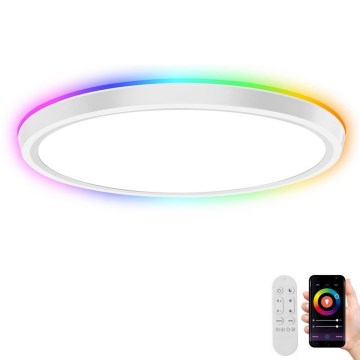 Immax NEO 07164-40 - LED RGB+CCT Prigušiva plafonjera NEO LITE TUDO LED/50W/230V Wi-Fi Tuya + Daljinski upravljač
