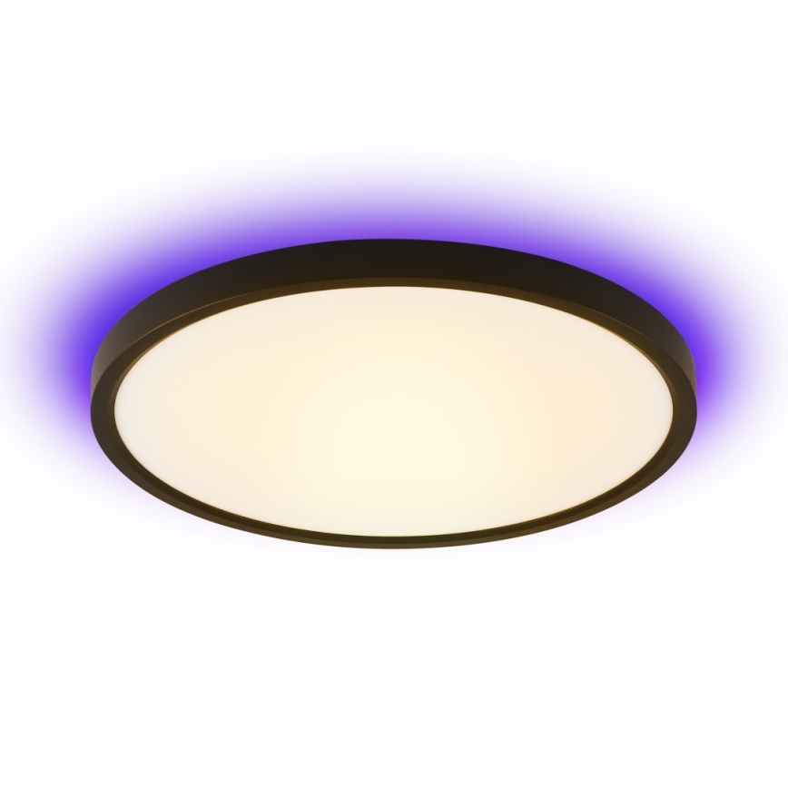 Immax NEO 07166-B40 - LED RGB+CCT prigušiva plafonska svetiljka NEO LITE TUDO LED/50W/230V Wi-Fi Tuya crna + daljinski upravljač