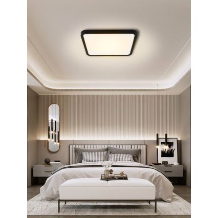 Immax NEO 07167-B40 - LED RGB+CCT prigušiva plafonsko svetlo NEO LITE TUDO LED/50W/230V Wi-Fi Tuya crna + daljinski upravljač