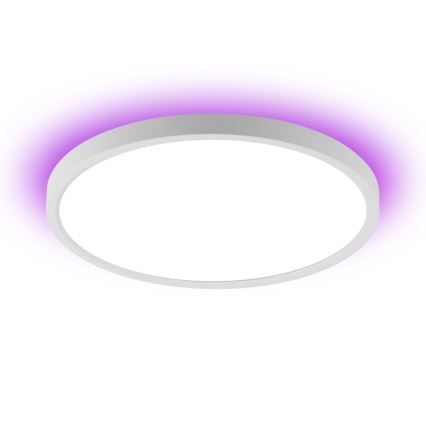 Immax NEO 07169-W60 - LED RGB+CCT Prigušiva plafonjera NEO LITE TUDO 65W/230V 2700-6500K Wi-Fi Tuya + Daljinski upravljač bela
