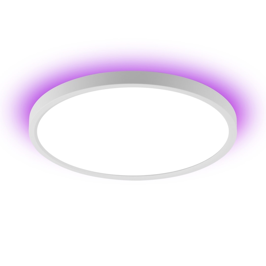 Immax NEO 07169-W60 - LED RGB+CCT Prigušiva plafonjera NEO LITE TUDO 65W/230V 2700-6500K Wi-Fi Tuya + Daljinski upravljač bela