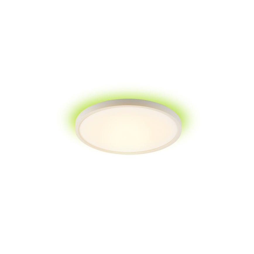 Immax NEO 07169-W60 - LED RGB+CCT Prigušiva plafonjera NEO LITE TUDO 65W/230V 2700-6500K Wi-Fi Tuya + Daljinski upravljač bela