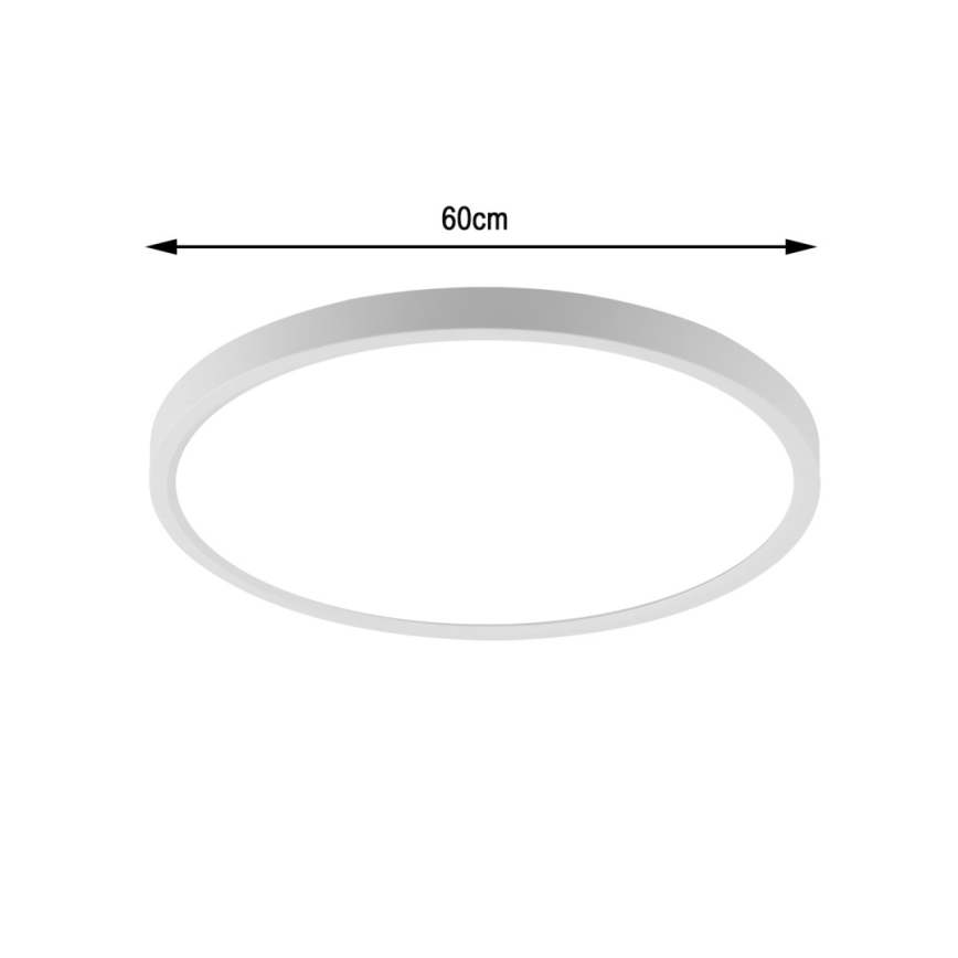 Immax NEO 07169-W60 - LED RGB+CCT Prigušiva plafonjera NEO LITE TUDO 65W/230V 2700-6500K Wi-Fi Tuya + Daljinski upravljač bela