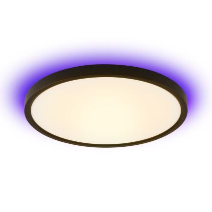 Immax NEO 07170-B60 - LED RGB+CCT Prigušiva plafonjera NEO LITE TUDO LED/65W/230V 2700-6500K Wi-Fi Tuya crno + Daljinski upravljač