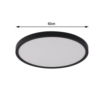 Immax NEO 07170-B60 - LED RGB+CCT Prigušiva plafonjera NEO LITE TUDO LED/65W/230V 2700-6500K Wi-Fi Tuya crno + Daljinski upravljač