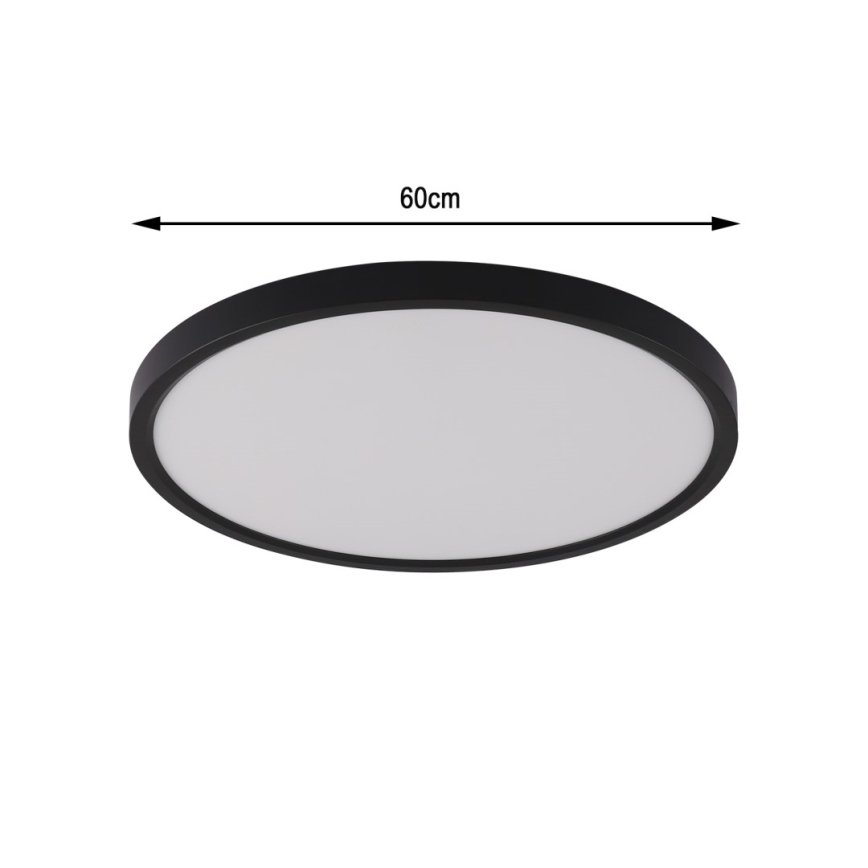 Immax NEO 07170-B60 - LED RGB+CCT Prigušiva plafonjera NEO LITE TUDO LED/65W/230V 2700-6500K Wi-Fi Tuya crno + Daljinski upravljač