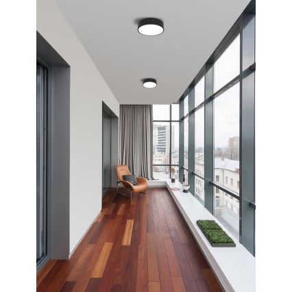 Immax NEO 07200L - LED Prigušiva plafonjera RONDATE LED/18W/230V 3000-6000K pr. 25 cm crno Tuya + Daljinski upravljač