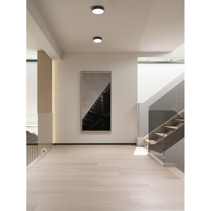Immax NEO 07200L - LED Prigušiva plafonjera RONDATE LED/18W/230V 3000-6000K pr. 25 cm crno Tuya + Daljinski upravljač