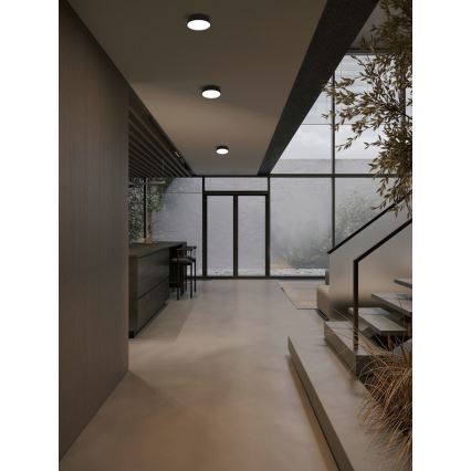 Immax NEO 07200L - LED Prigušiva plafonjera RONDATE LED/18W/230V 3000-6000K pr. 25 cm crno Tuya + Daljinski upravljač