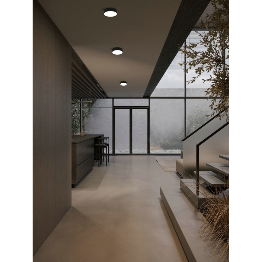 Immax NEO 07200L - LED Prigušiva plafonjera RONDATE LED/18W/230V 3000-6000K pr. 25 cm crno Tuya + Daljinski upravljač