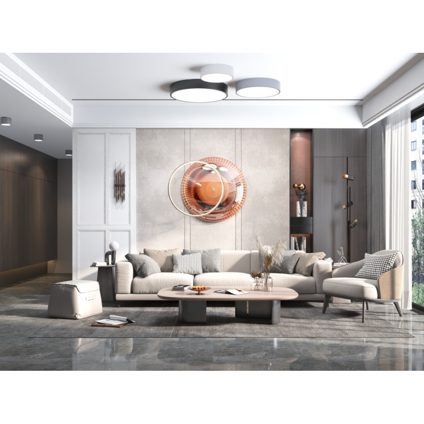 Immax NEO 07200L - LED Prigušiva plafonjera RONDATE LED/18W/230V 3000-6000K pr. 25 cm crno Tuya + Daljinski upravljač