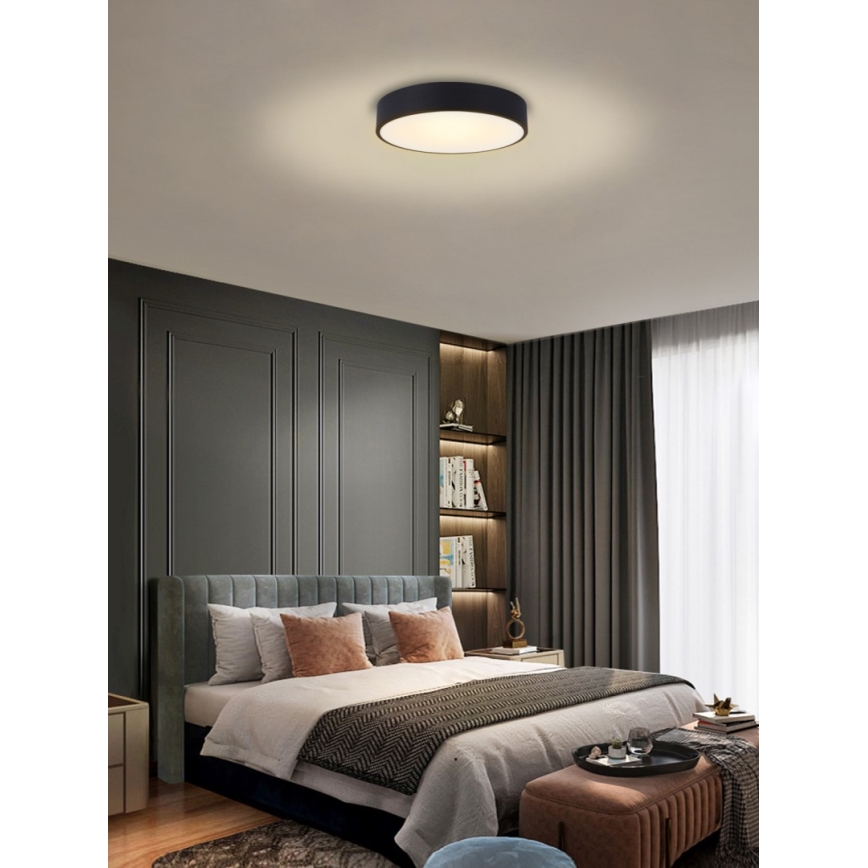 Immax NEO 07201L - LED Prigušiva plafonjera RONDATE LED/28W/230V crno Tuya + Daljinski upravljač