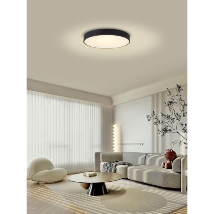 Immax NEO 07202L - LED Prigušiva plafonjera RONDATE LED/53W/230V crno Tuya + Daljinski upravljač