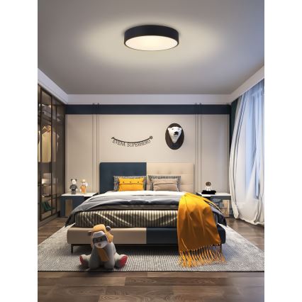 Immax NEO 07202L - LED Prigušiva plafonjera RONDATE LED/53W/230V crno Tuya + Daljinski upravljač