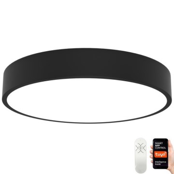 Immax NEO 07202L - LED Prigušiva plafonjera RONDATE LED/53W/230V crno Tuya + Daljinski upravljač