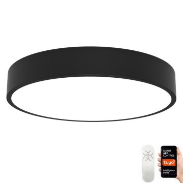 Immax NEO 07203L-LED Prigušiva plafonjera RONDATE 65W/230V 3000-6000K Tuya crno + Daljinski upravljač