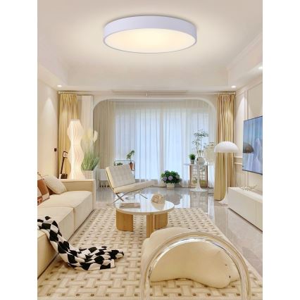 Immax NEO 07207L-LED Prigušiva plafonjera RONDATE 65W/230V 3000-6000K Tuya bela + Daljinski upravljač