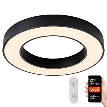 Immax NEO 07209L - LED Prigušiva plafonjera PASTEL LED/53W/230V 60 cm crno Tuya + Daljinski upravljač